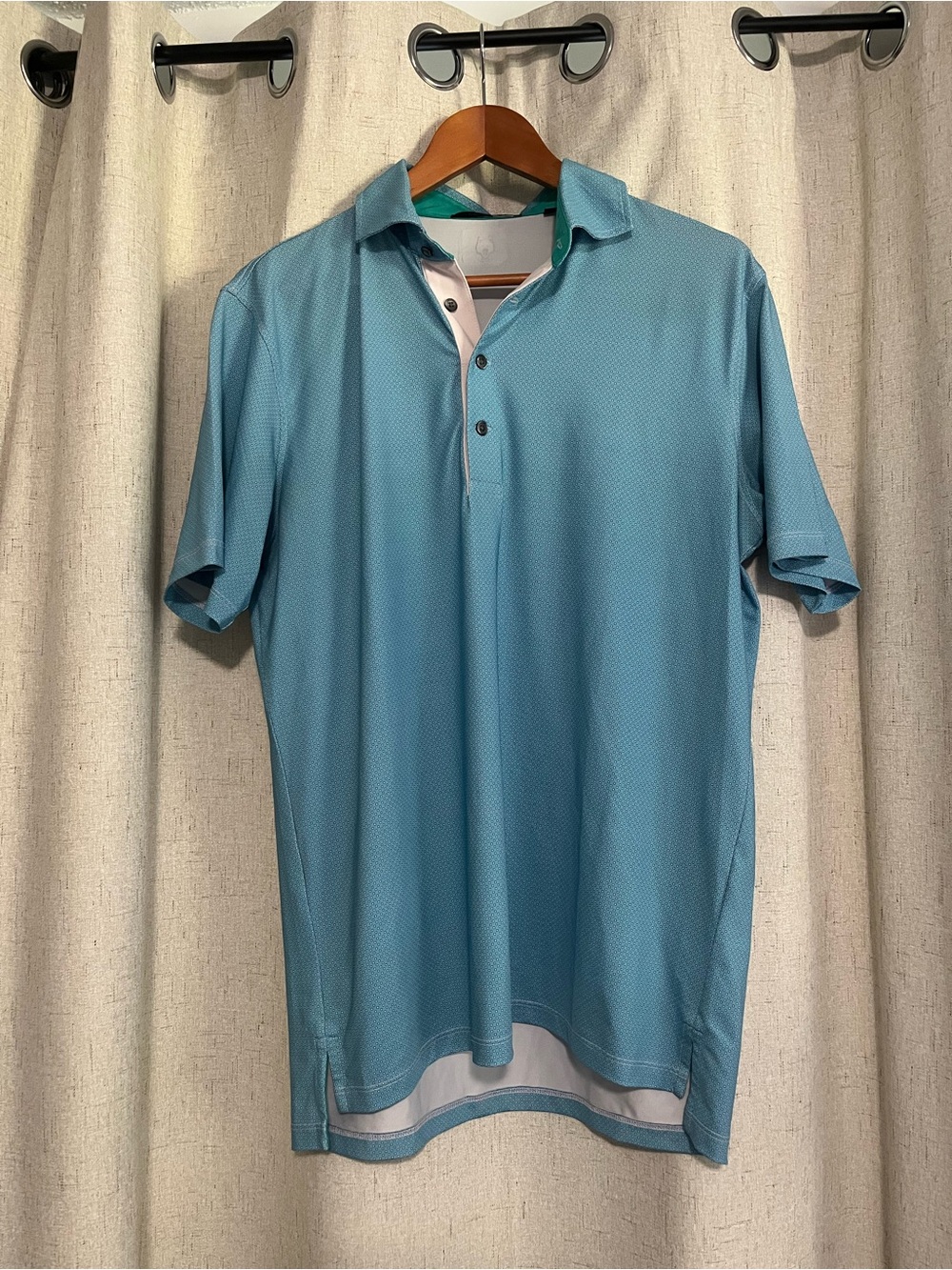 Greyson Golf Light Teal Performance Polo